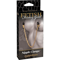 Gold Chain Nipple Clamps - Intimsmycke